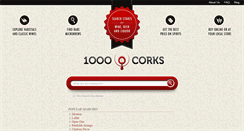 Desktop Screenshot of 1000corks.com